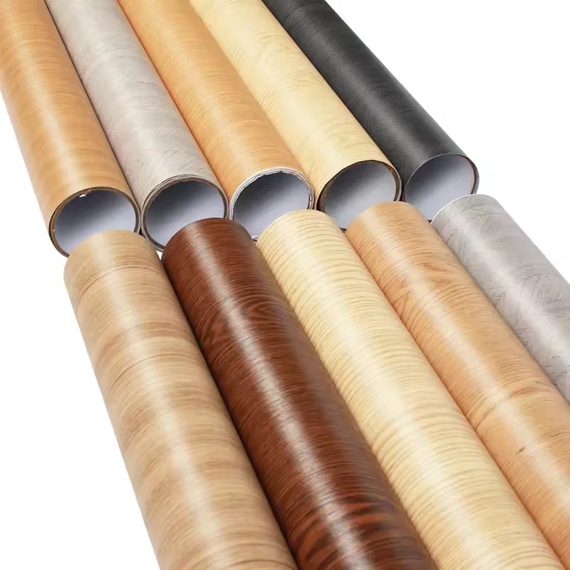 Peel and Stick Waterproof Wallpaper Wood Veneer Lamination PVC Furniture Film Self-adhesive Vinyl