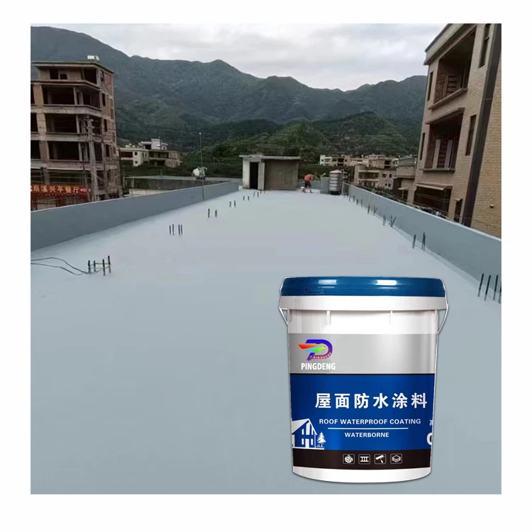 Factory  lower price heat resistance  moisture withstand Blue &transparent waterproof coating for exterior wall ,bathroom tile