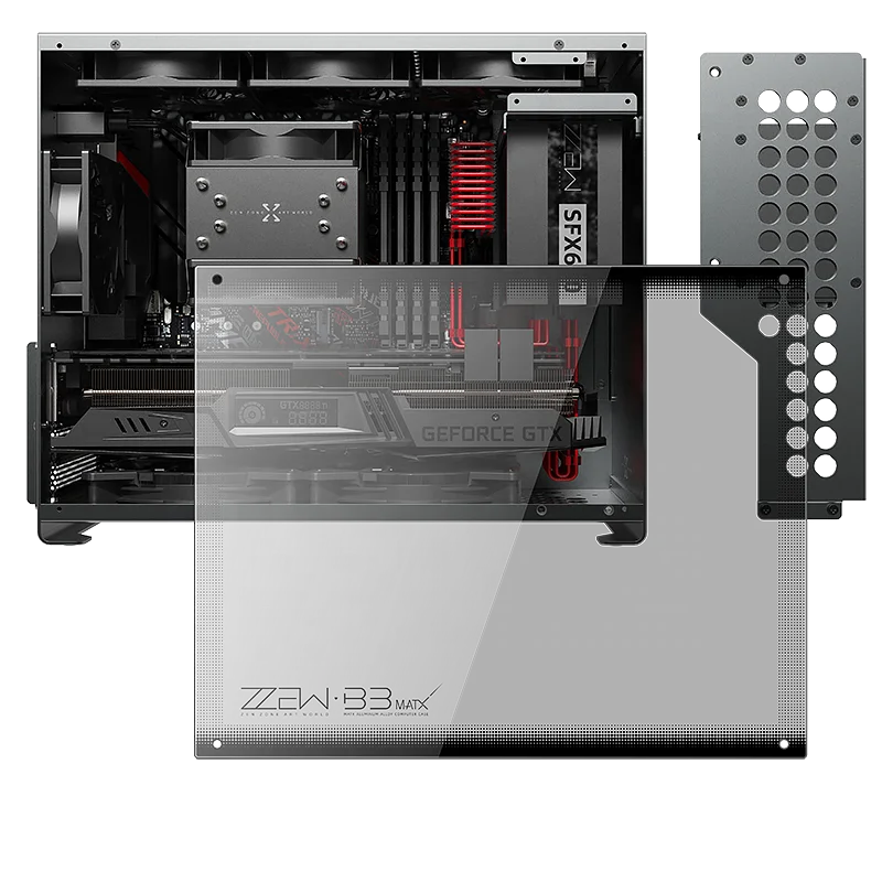 
OEM Customize desktop case micro ITX Aluminum Computer Case 