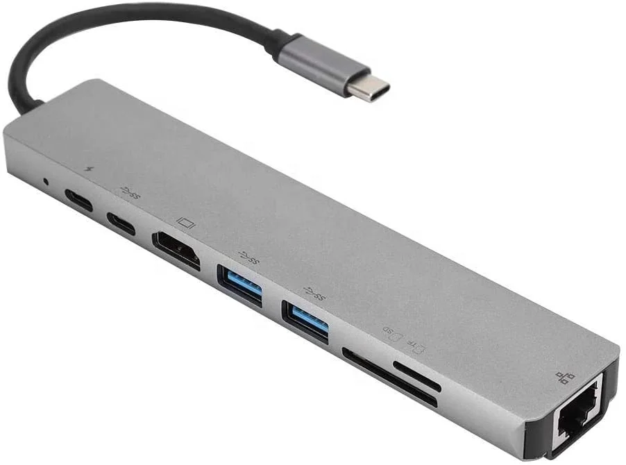 8 в 1 док-станция для ноутбука с USB 3 типа