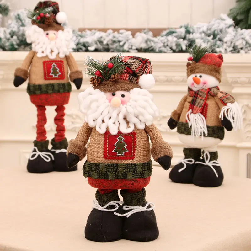 New Christmas Telescopic Dolls Dolls Christmas Gifts Christmas Decorations Santa Claus Dolls