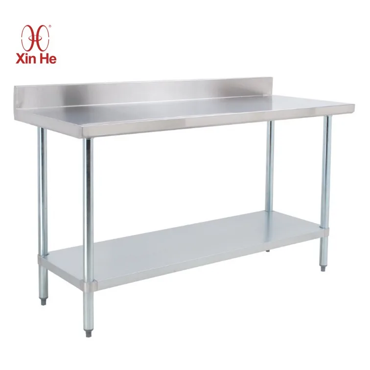 Customizable Factory Wholesale Stainless Steel Commercial Kitchen Work Table