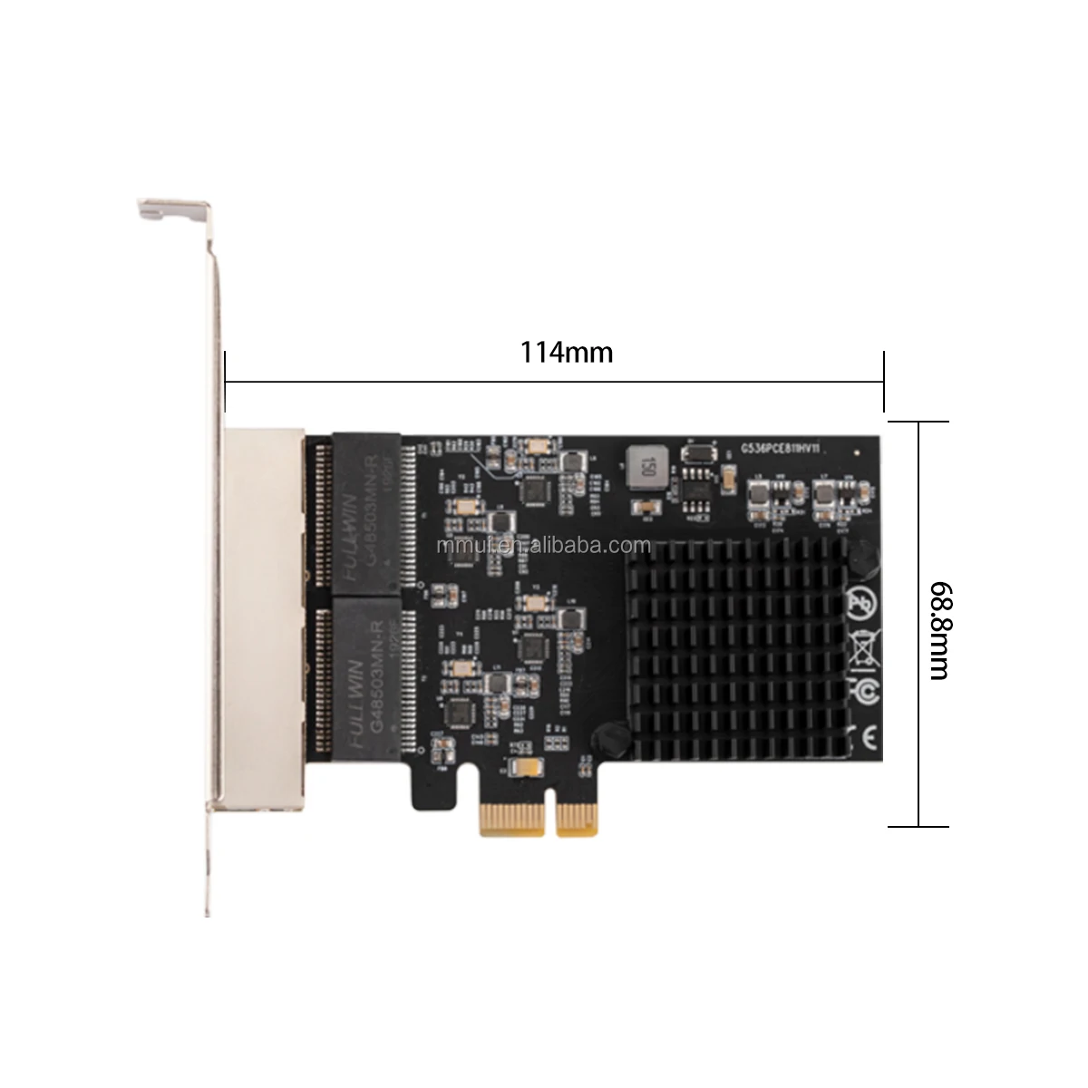 New Arrival Stock 4-port Rj45 Gigabit Ethernet Network Card Desktop 4 Port Pci Express Card