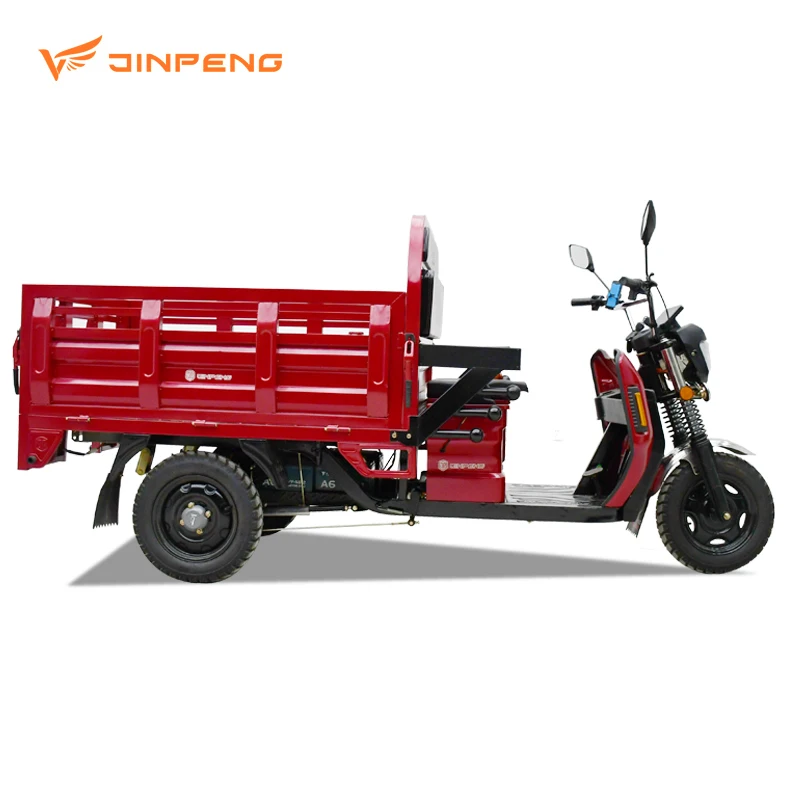 JINPENG DLS150 PRO доставки грузов 3 колеса электрические трехколесные велосипеды открытый корпус электрической авто рикши по низкой цене для электрического трицикла