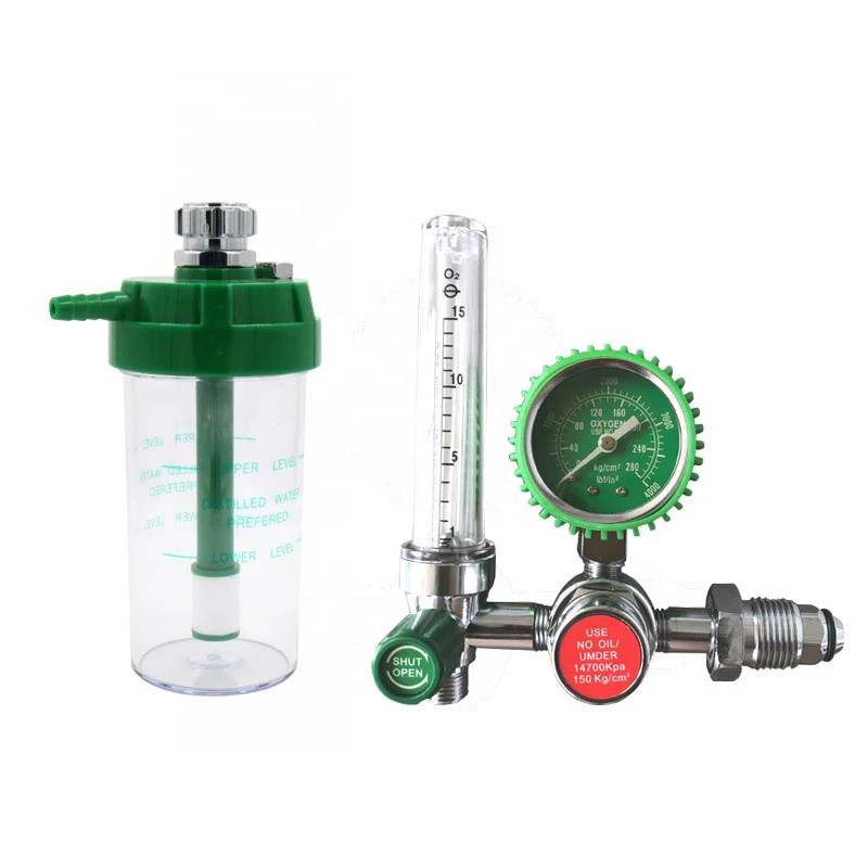 price oxygen flowmeter portable medical oxygen cylinder flow meter pressure regulator with tabung oksigen