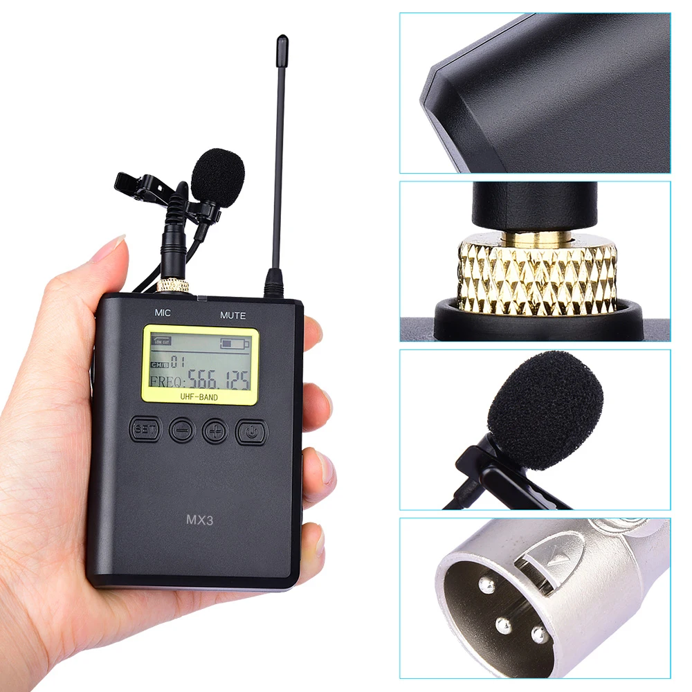 Outdoor High Sensitive Real-time Wireless Microphone