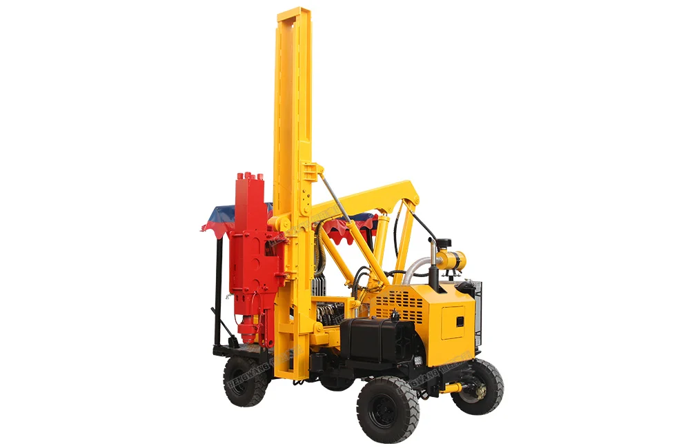 hydraulic hammer pile driver solar ramming machine for solar project