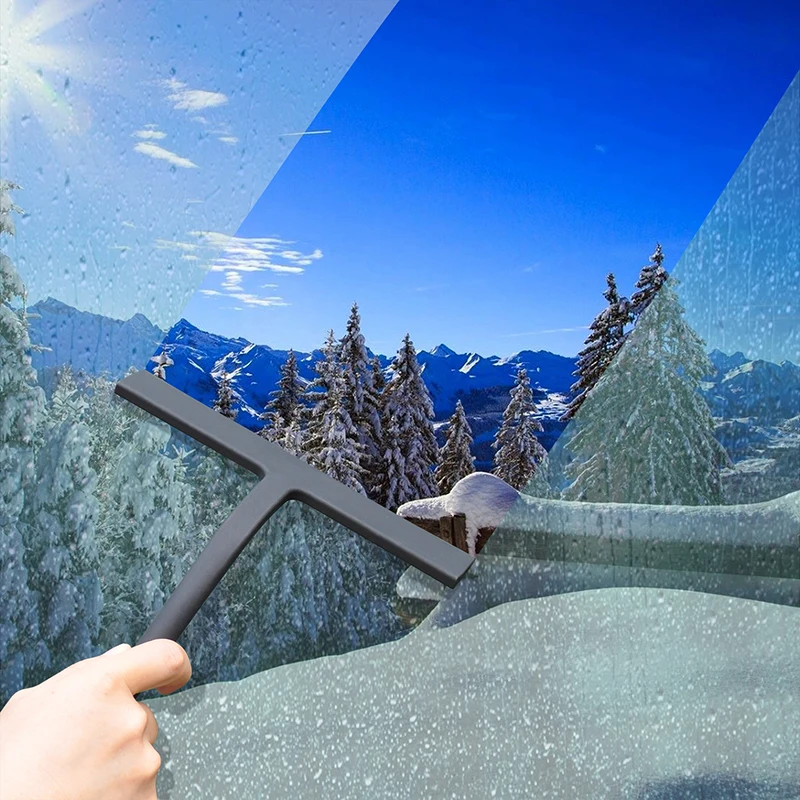 Популярные силиконовые ливня Окна Скребок с одной главной балкой с крючком для душа Очиститель Ванная комната окна автомобиля стекло