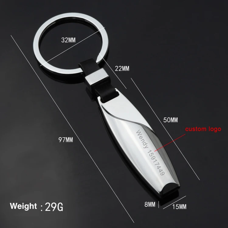  Wholesale Water drop automotive gifts keyring custom auto logo metal car