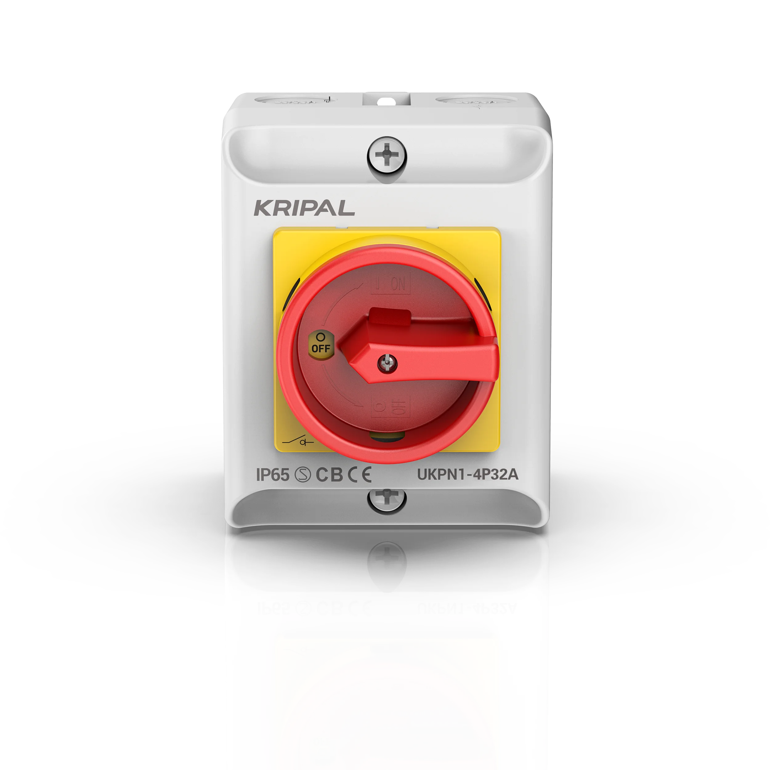 New Design Kripal UKPN1-432 IP65 32A main isolator switch electrical change over switch manual cam switch 440volt box