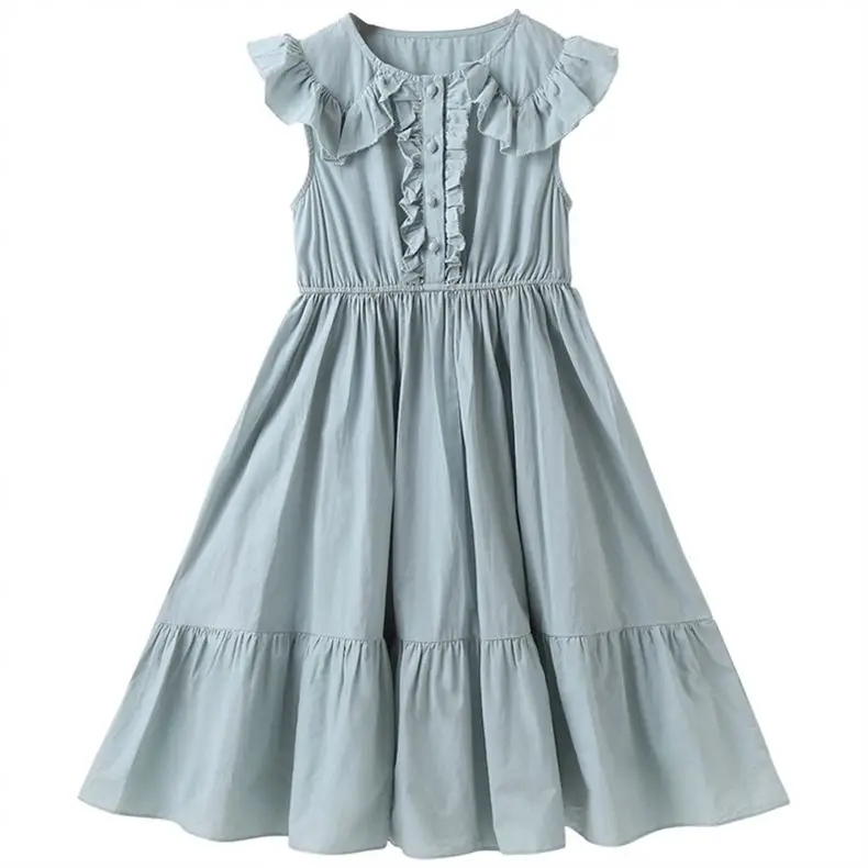 Elegant Lovely Cotton Kids Overstock Customize Striped Girls Dress