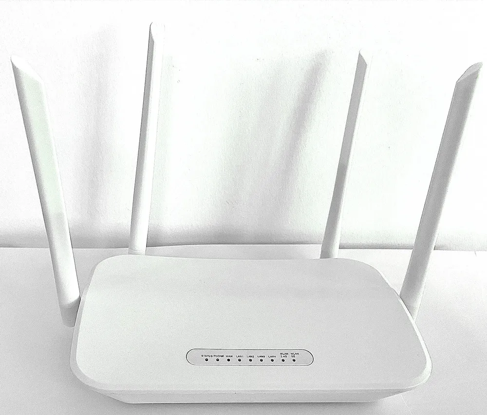 VDSL router with 1 WAN 4 LAN and RJ11  RS45 support FXS function