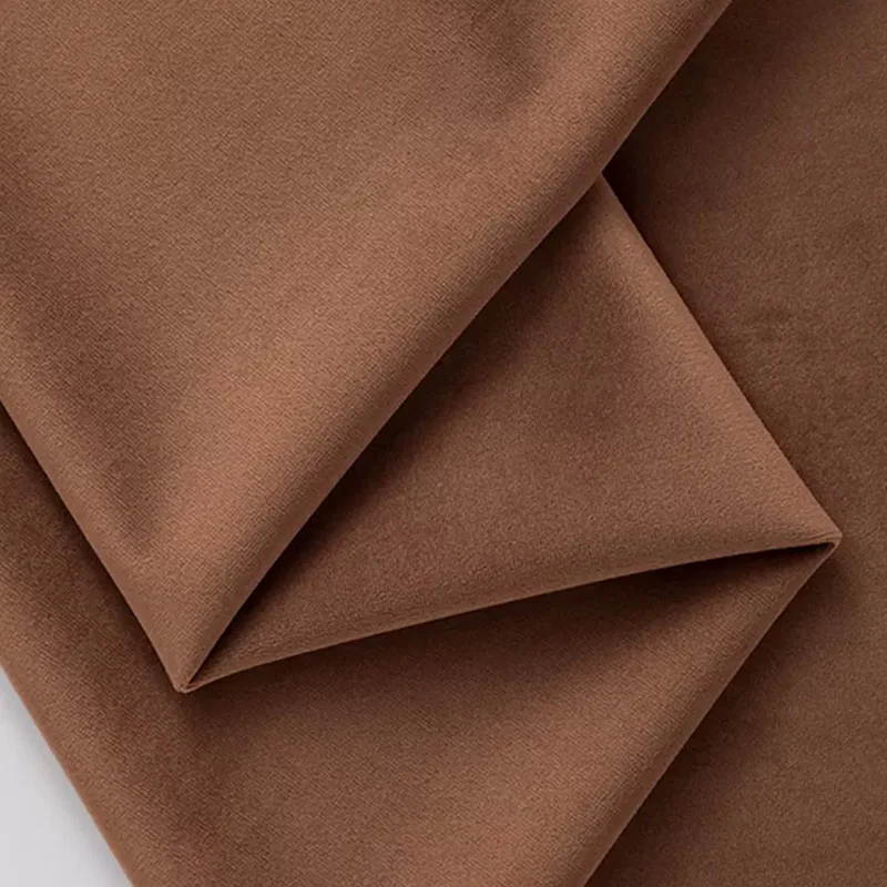 Cost Effective Dutch Velvet Upholstery Fabric Soft Solid Color Anti-Wrinkle Holland Velvet Sofa Fabric