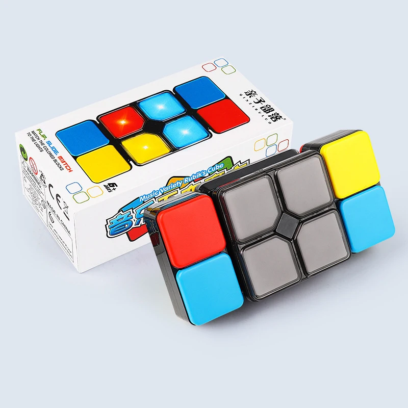 Deformation Puzzle Cube Toy Multi-functional Musical Intelligent Magic Cube Anti Stress LED Flashing Cube Electronic Memory Game