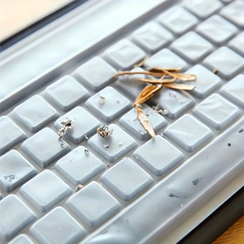 1pc Silicone Flexible Waterproof Dustproof Keyboard Protector Cover Easy-Clean Anti-Scratch Guard