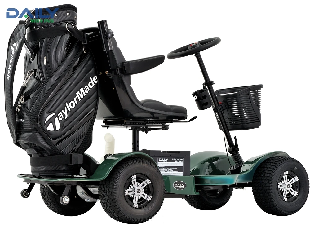 Одноместная тележка для гольфа с вращающимся сиденьем, сертификация CE