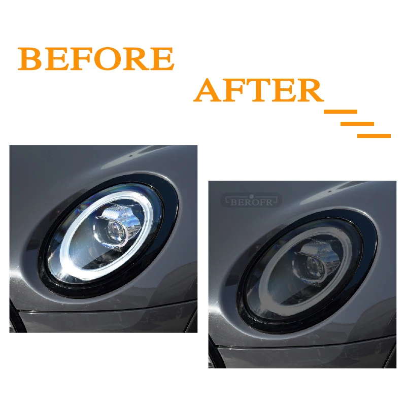 Car Headlight Protection Tint Film Smoke Black Transparent TPU Sticker For MINI Clubman F54 F55 JCW Cooper S Accessories