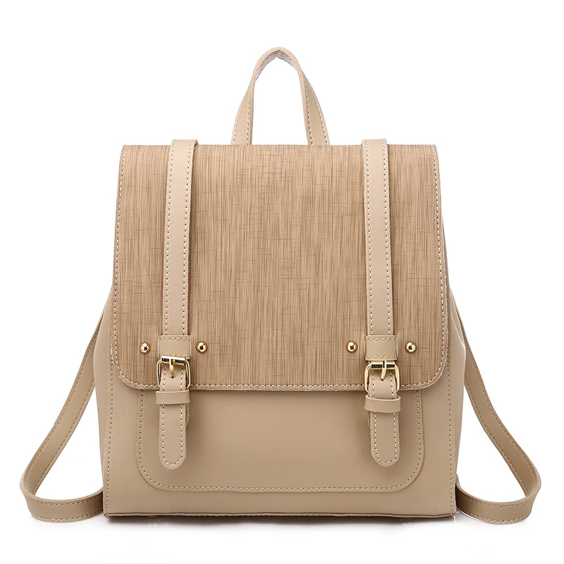 
mochilas 2021 New high quality leather backpacks Designer Women Backpack Soft Touch Multi-function Small Backpack Female Ladies Shoulder 