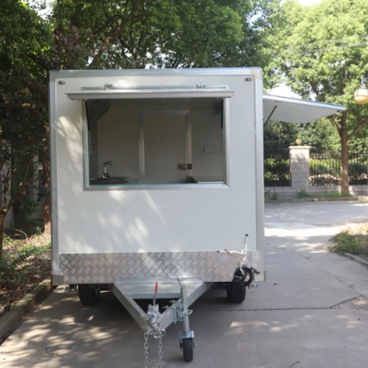 China Ice Cream Truck Food Trailers Fully Equipped Foodtruck Food Kiosk Street Food Car Hotdog Trailer