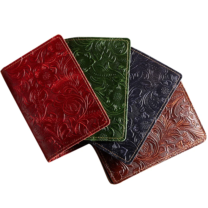 RU 2020 Fashion Genuine Leather Cover Case Travel Wallet Passport