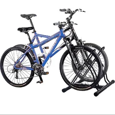 Bike Stand Cycling Rack Floor Storage Organizer for 2 Bikes