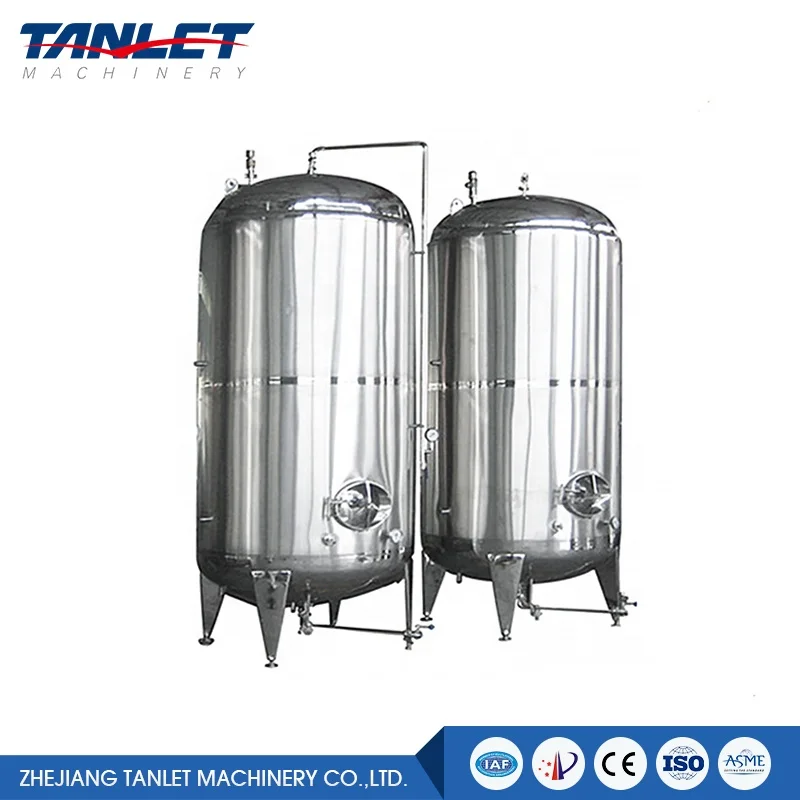 High pressure stainless steel beer liquid milk oil wine water storage tank