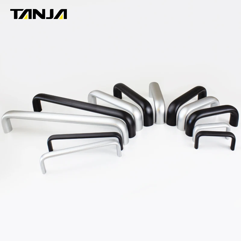Modern Design Aluminum Alloy Handle For Machine Tool Equipment Furniture Kitchen Cabinet Pull Handle With Threaded Hole