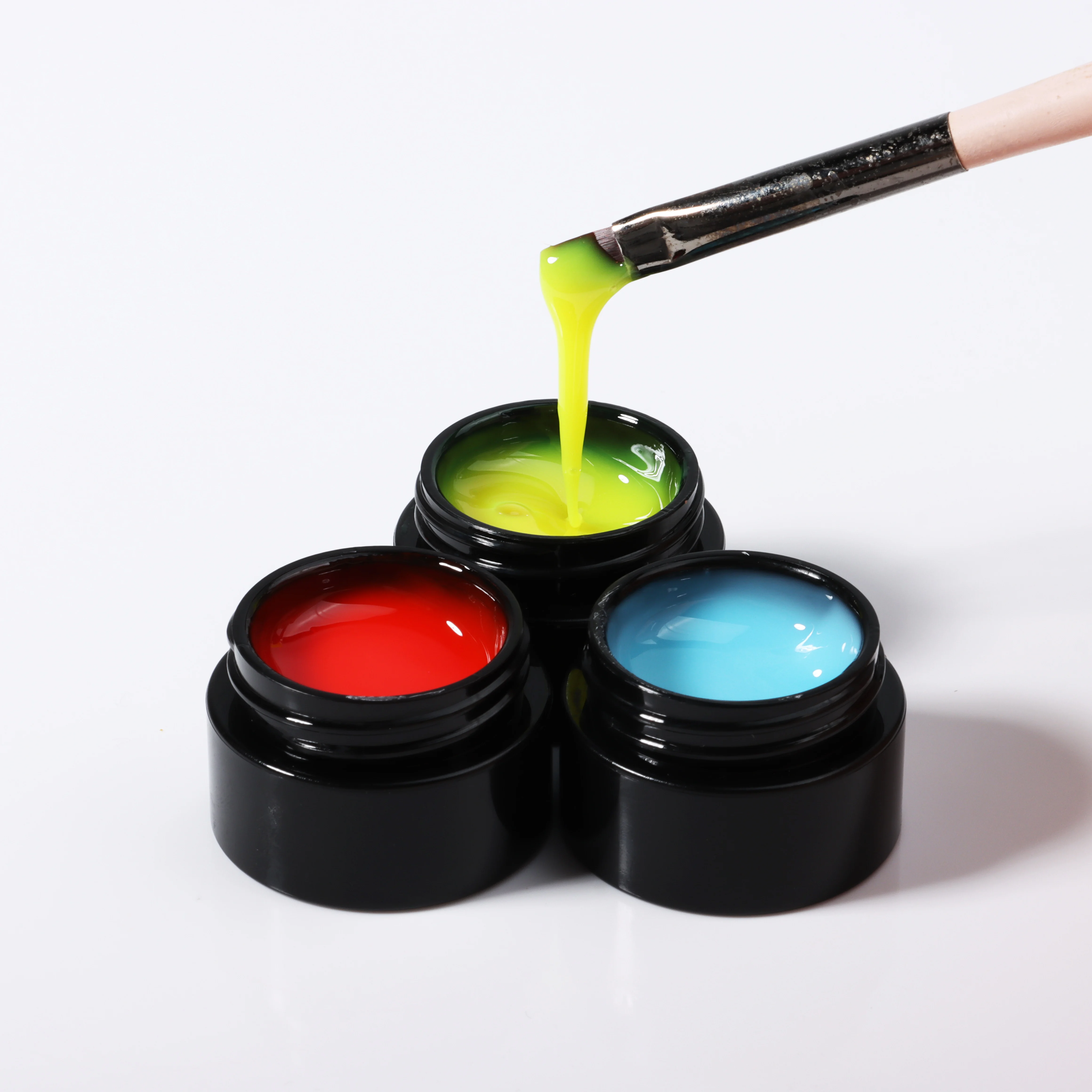 Kinncogel Neon Buildering Gel Self Leveling Extends Quickly and Long Lasting Summer Candy Hard Uv Gel 30g Jar