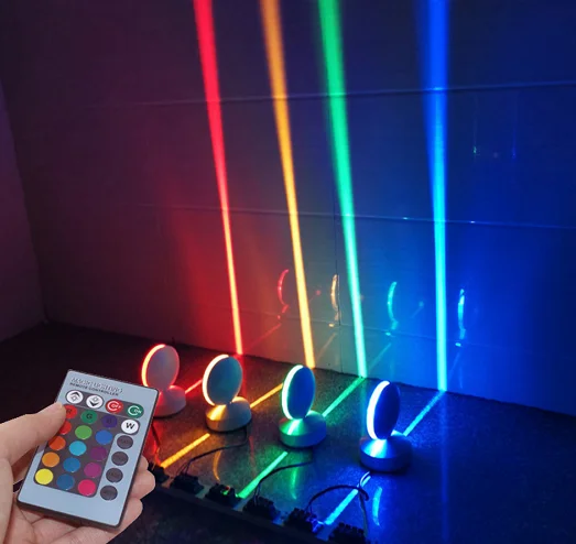 Decorative Waterproof Modern IR Remote RGB Outdoor LED RGB Wall Lights