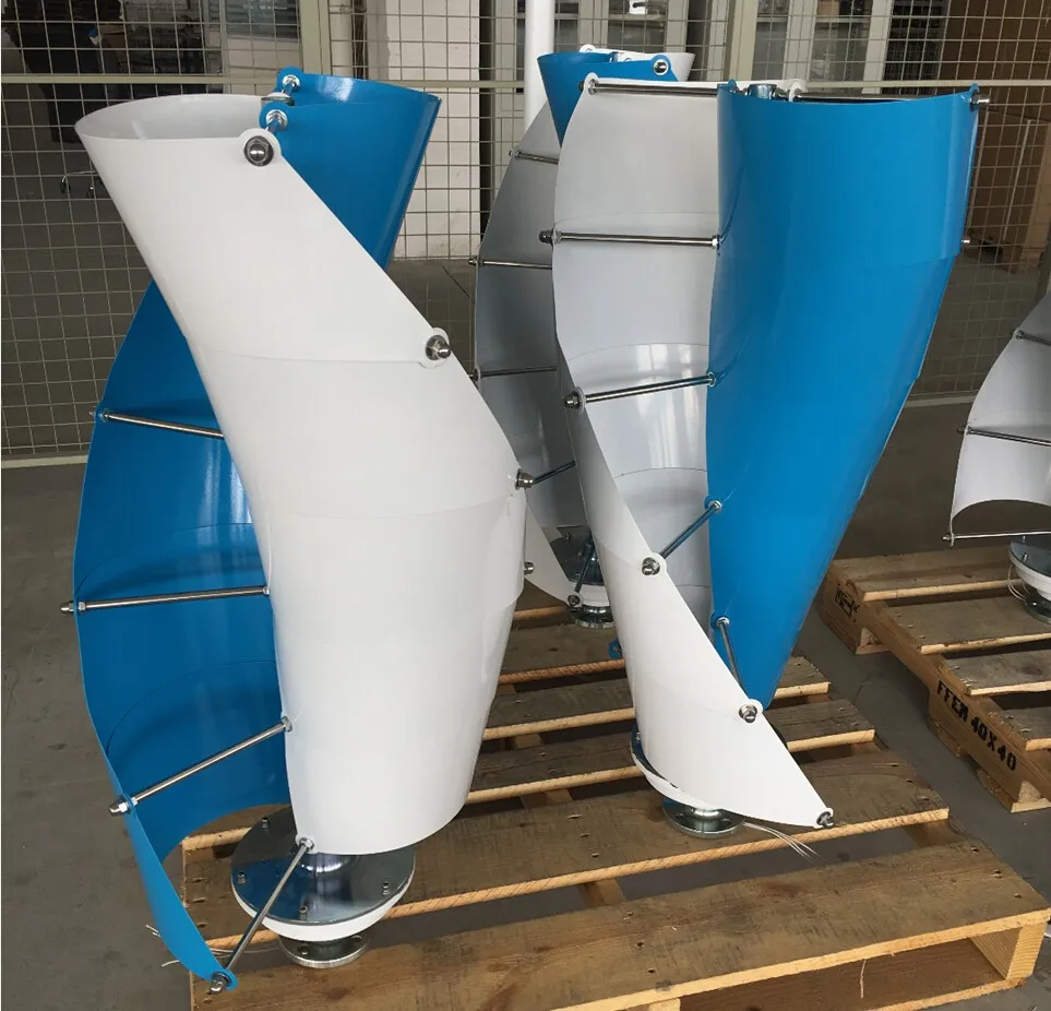 Low Noise 600w 800W 1000W 12V 24V 48V Tulip Vertical Axis Wind Generator