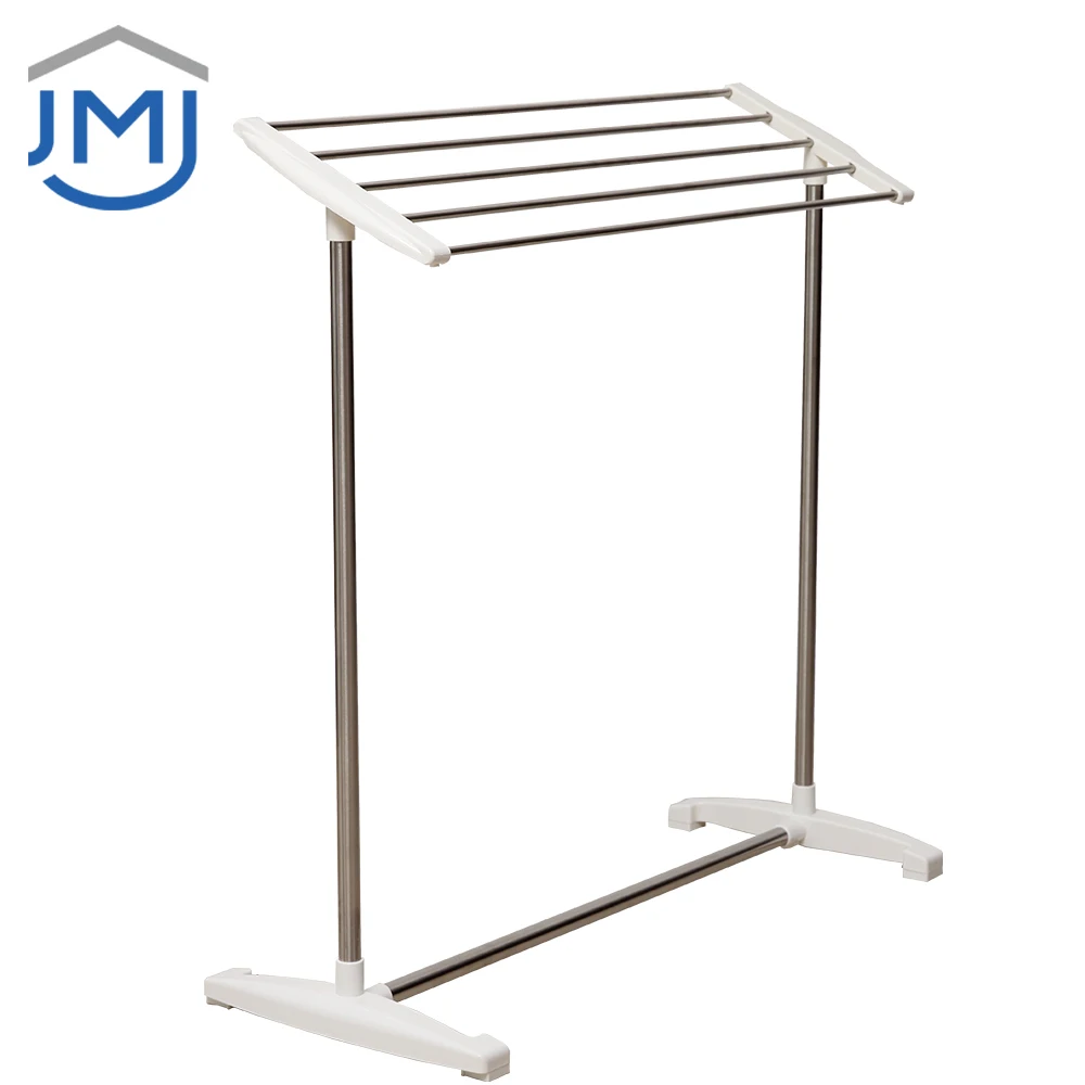 2021 JMJ Indoor Balcony Stainless Steel Stand Towel Shelf Bathroom Towel Rack