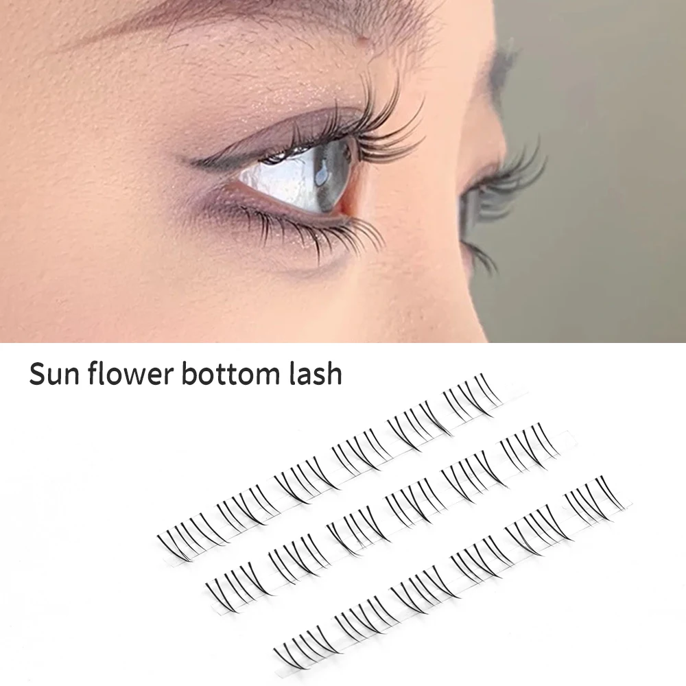 Matte Diy Lash Extension Clusters Trays Kit Loose Bottom with Bottom Lashes Cluster Lashes with Kit 6mm and 7mm