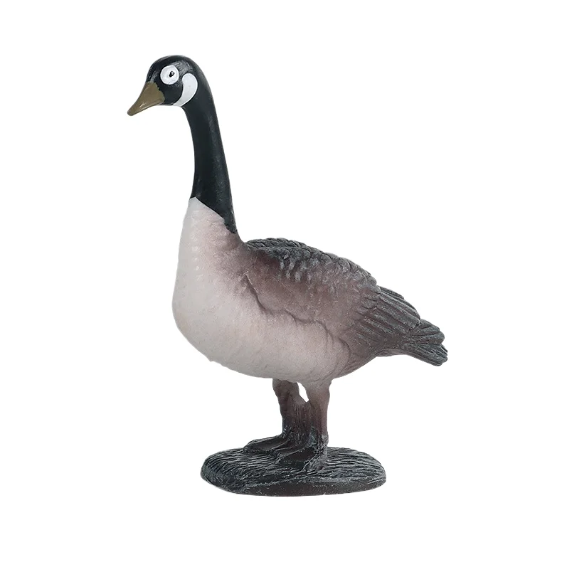 yxs simulation white swan animal model home bird farm goose children cognitive solid plastic toy hand