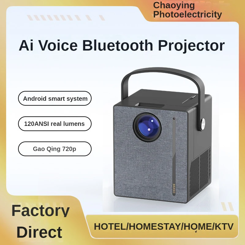 COOL PROJECTOR CY402 hd video projector 720P 2023 High Brightness 6000 Lumens 720p projector 4k supported 5g wifi