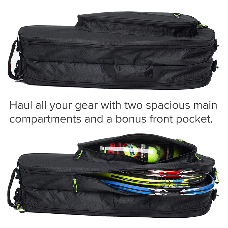 Sports Tennis Bag 6 Racquet Custom Backpack Tennis Bag With Shoulder Handle Men Women  Badminton Racket Carry Bag