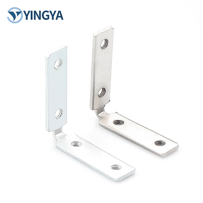 L-Shaped Fastener Furniture Iron Frame Corner Code Angle Bracket Home Office Kitchen Bathroom Wood Steel Material Zinc Fastening
