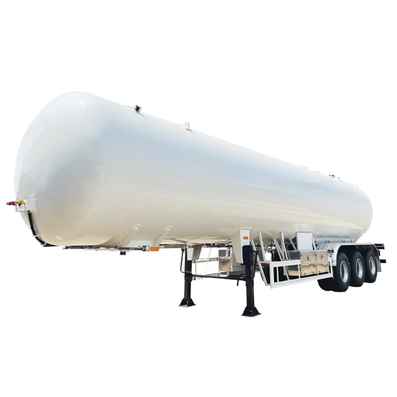 Liquefied Petroleum Gas 3 Axles 57CBM  61.9cbm Natural Gas Semi-trailer Tank LPG Storage Bullet Tanker Trailer For Sale