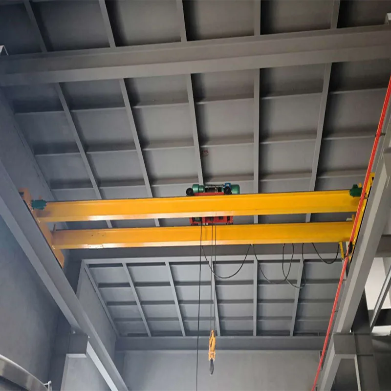 Indoor double beam traveling aerial crane 3 tons 5 tons LH type electric hoist double beam bridge crane
