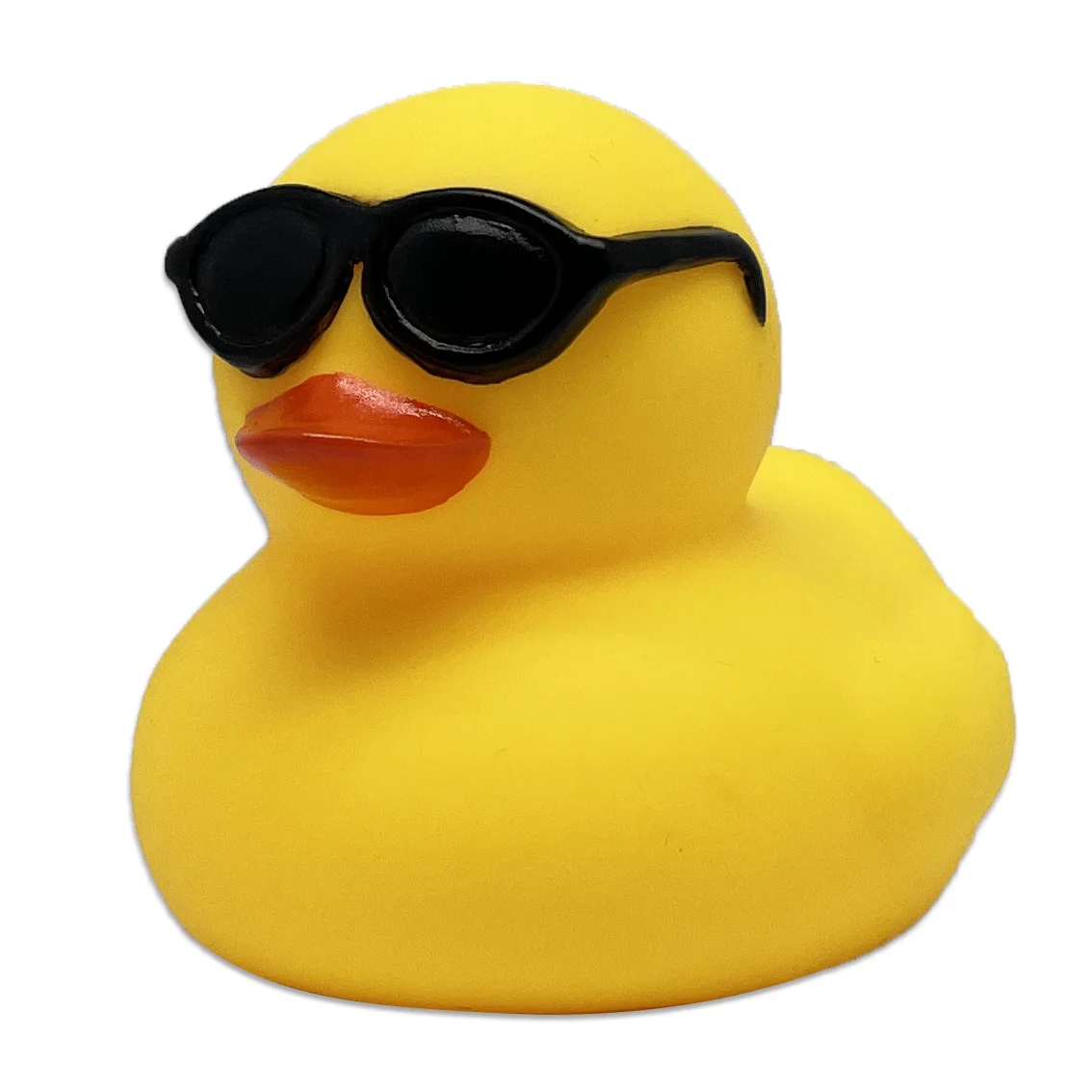 Wholesale Mini Plain Designs 2 inches PVC Custom Logo Bulk Bathtub Squeaky Yellow Bath Duck Toys Sunglasses Rubber Duck