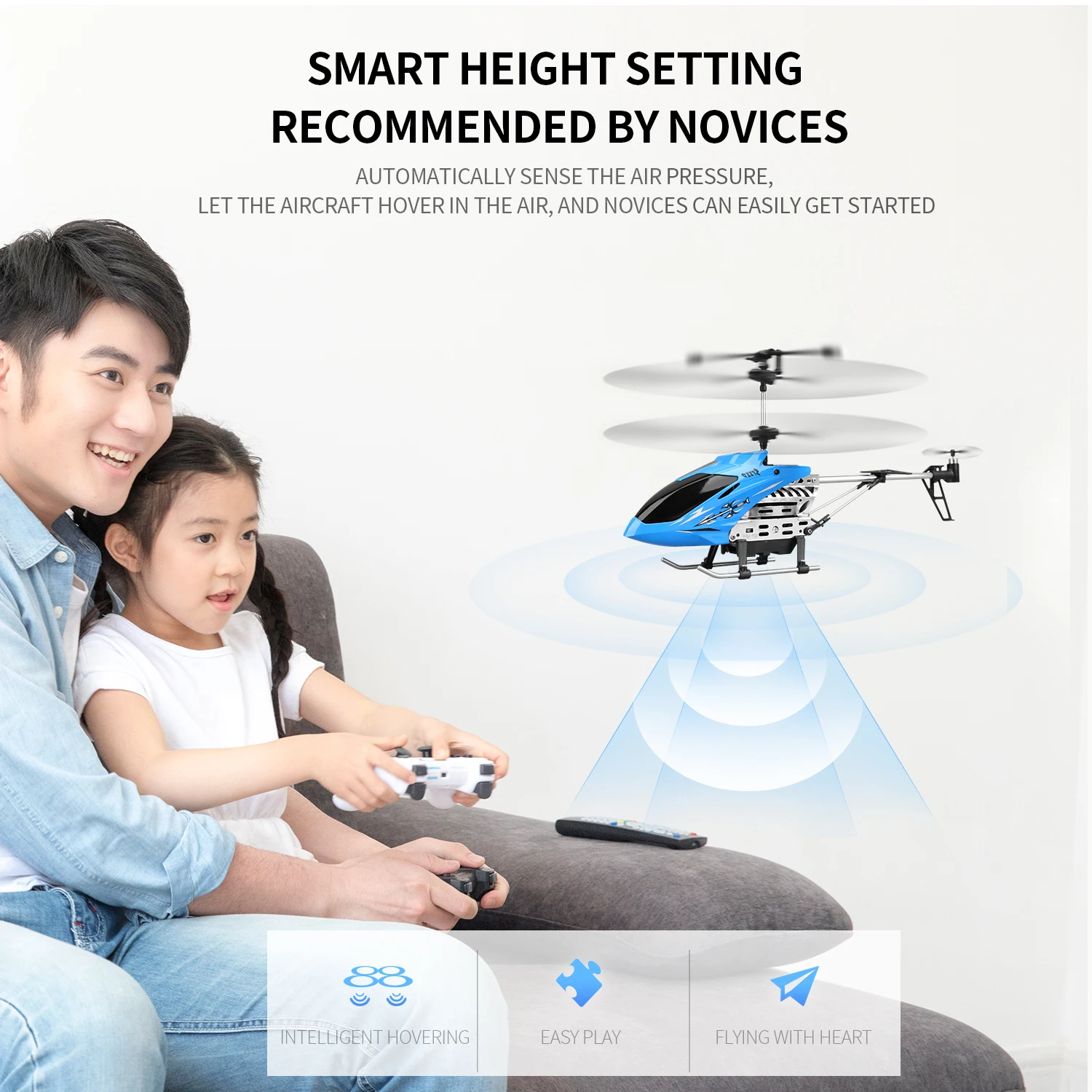 Профессиональный Дрон-вертолет DWI Dowellin elicottero с дистанционным управлением и длительным временем полета