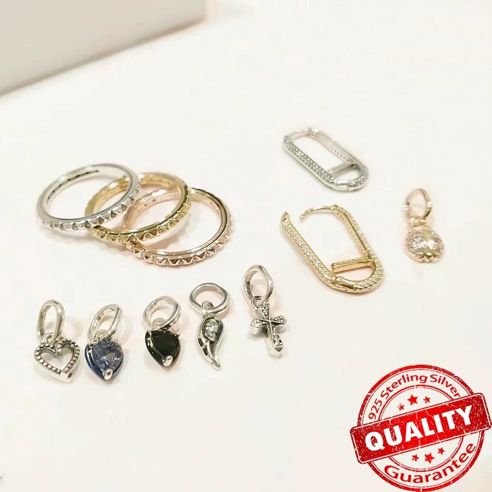 925 Sterling Silver ME Charm ME Tooth Mini Dangle Fit original IPandoraER Me Bracelet for women fashion jewelry Beaded Gift