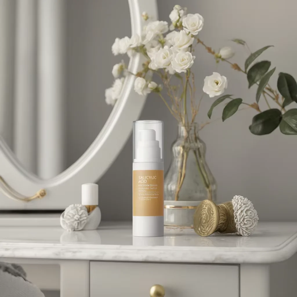 Organic Fast-Acting  Salicylic Acid Liquid Face Serum Hydrating Scar Niacinamide with Retinol and Turmeric for Aging Skin