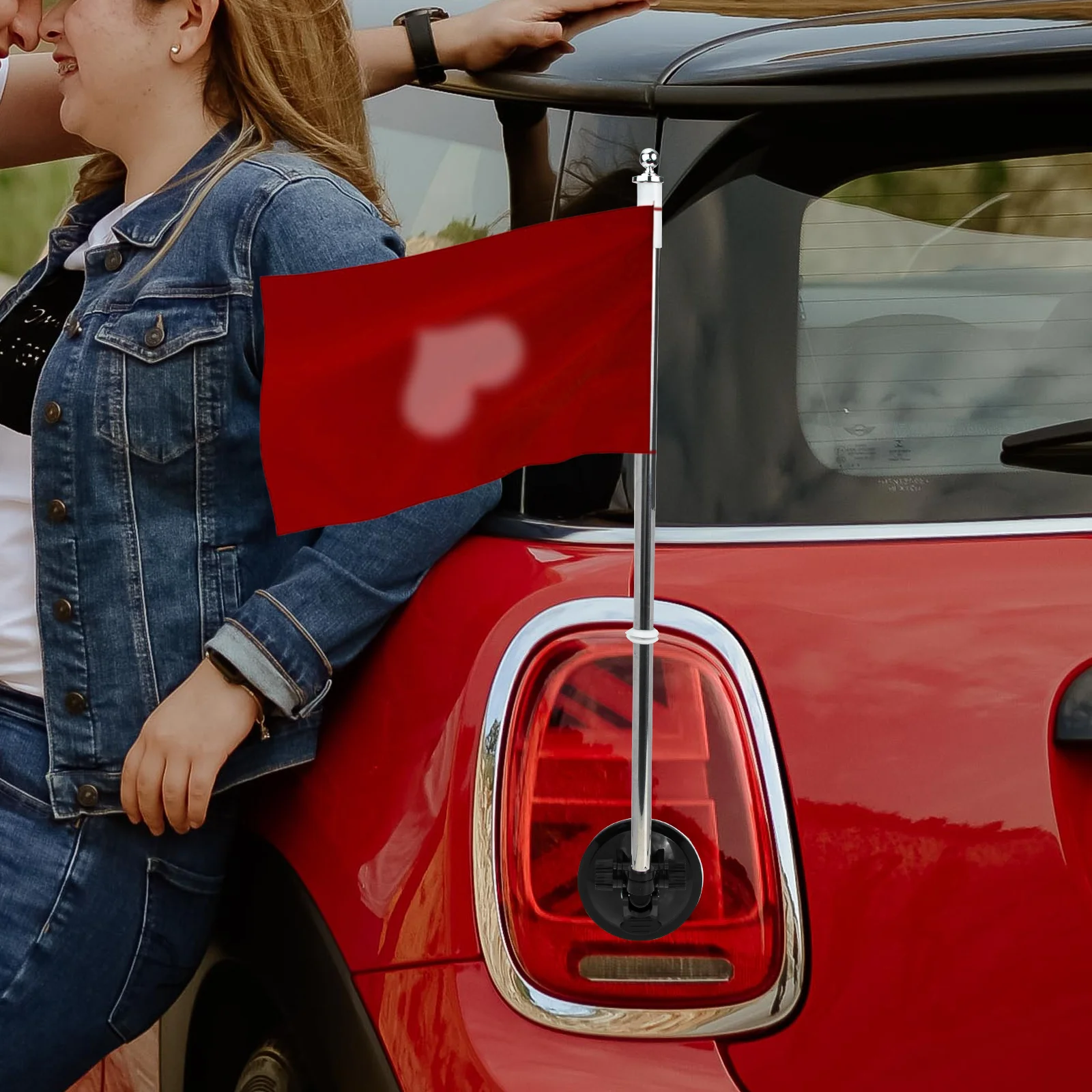 Car Holder Cup Suction Flagpole Mount Window Telescopic Support Bracket Universal Flag poles