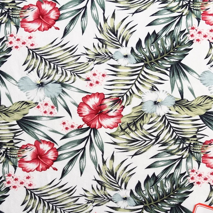 
Floral brush knitted textile stretch dty brush print fabric polyester spandex fabric and textiles for clothing 