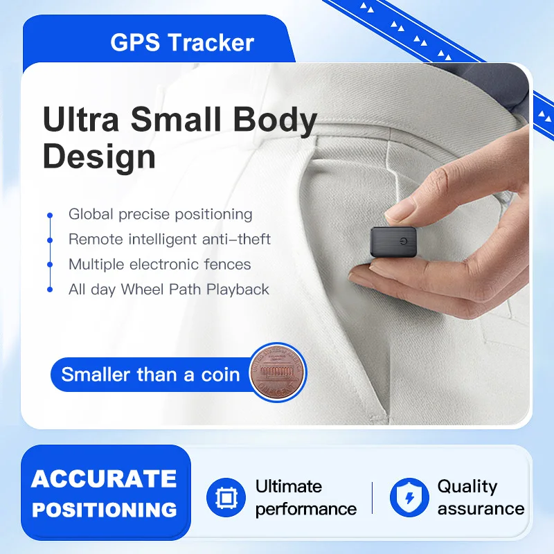 Беспроводной мини-портативный магнитный трекер без ежемесячной платы GPS для автомобиля Противоугонный/подростковый вождение