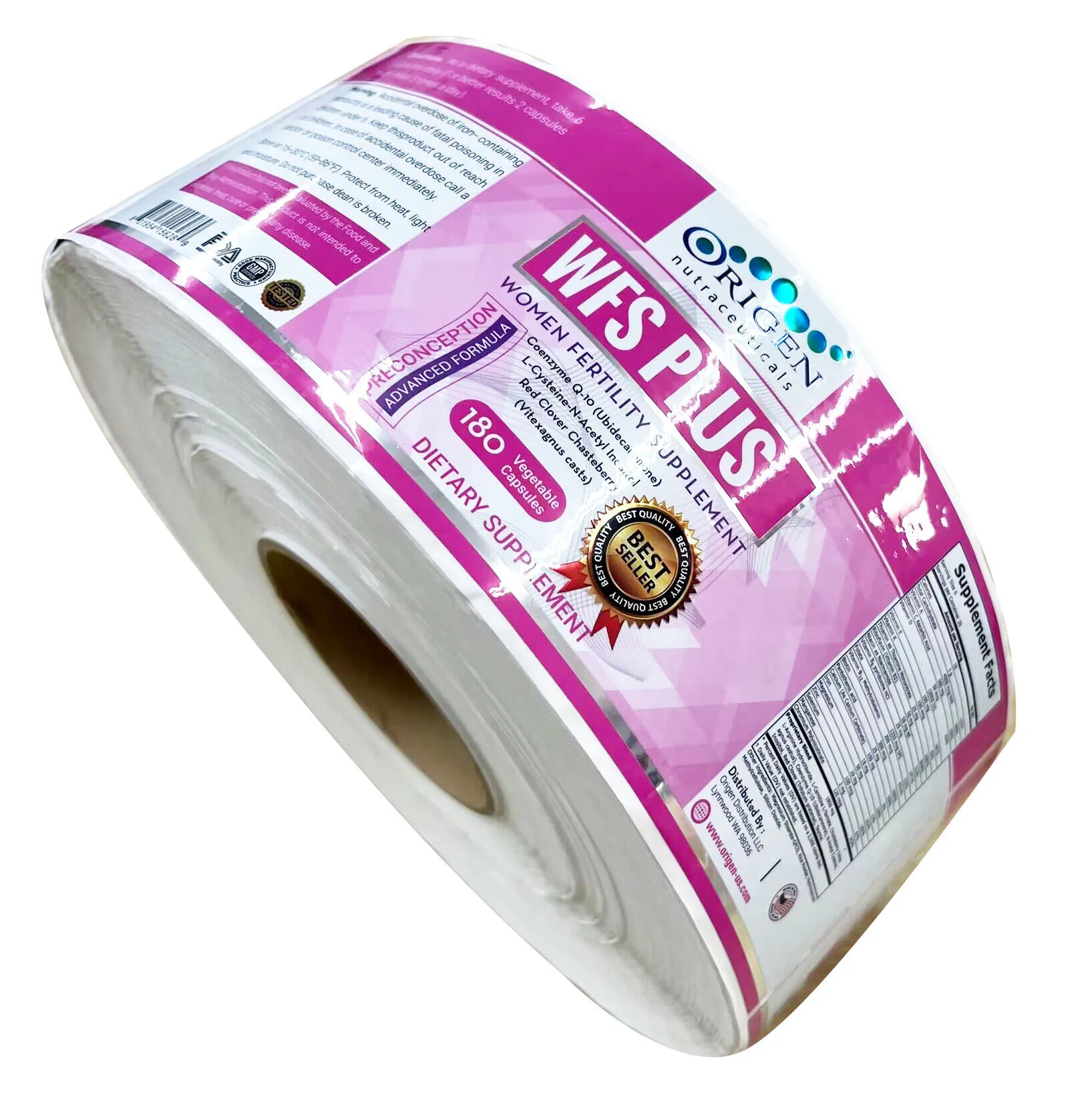 Customized Dietary Supplement Stickers Water Resistant Labels Custom Stickier Manufactures