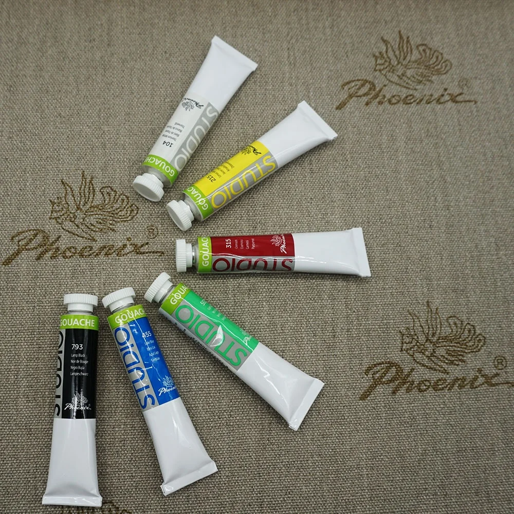 Poster color paint factory 6 colors Set gouache color washable painting colors