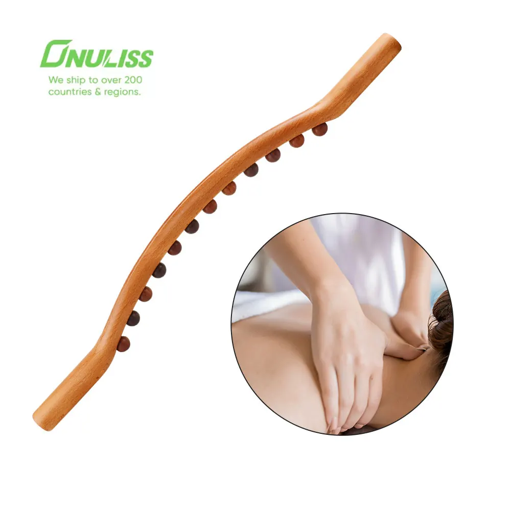 Lymphatic Drainage Wood Therapy Massage Tools Maderotherapy kit Anti-Cellulite Stick Massage Roller for Body Sculpting