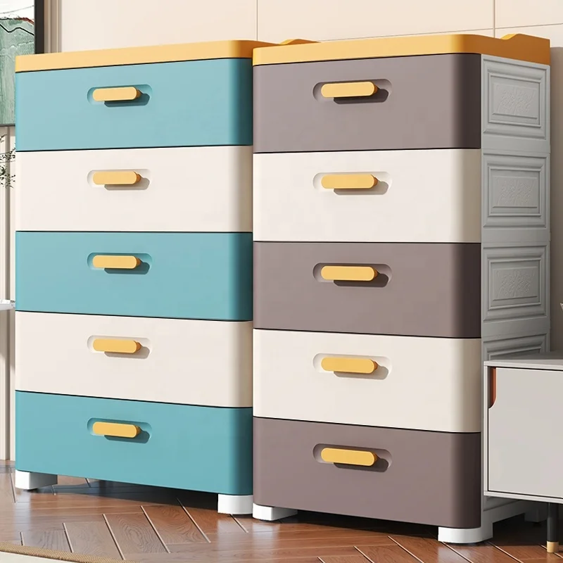 56 CM Modern PP Baby Cupboard Multilayer PlasticBox Storage Kids Food Storage Box Drawer Style Plastic Storage Boxs for Clot