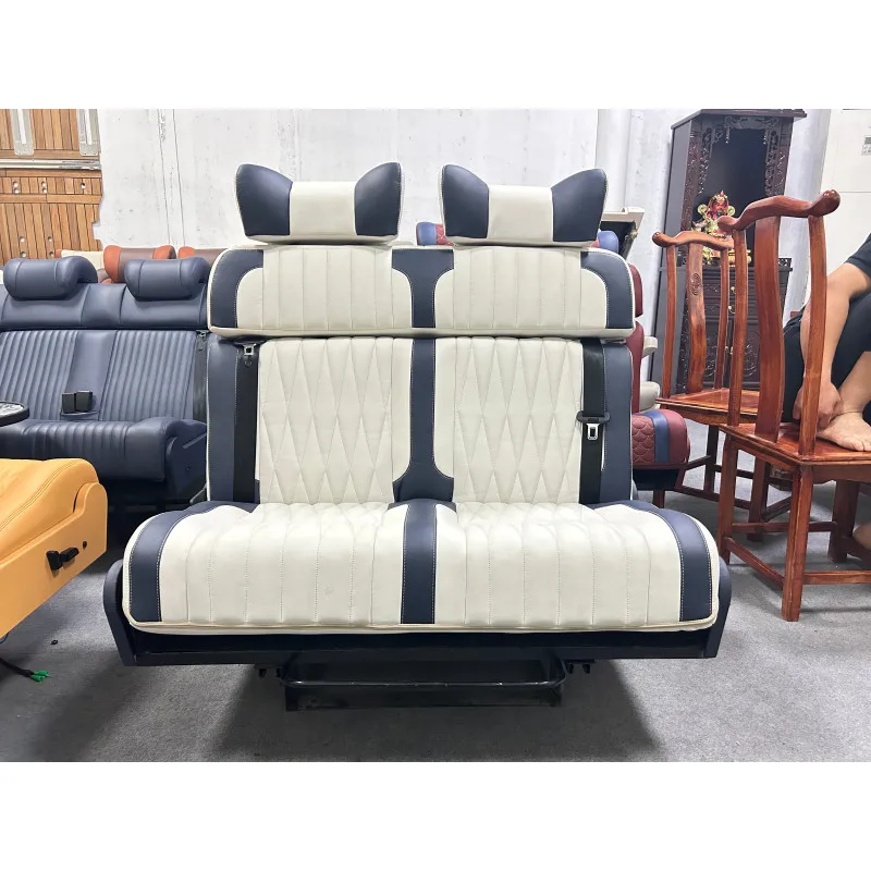 Custom Refitted Multi Functional Converted Reclined Luxury Motorhome Seat 3-fold Changeover Luxury Van Bus Seat for Universal